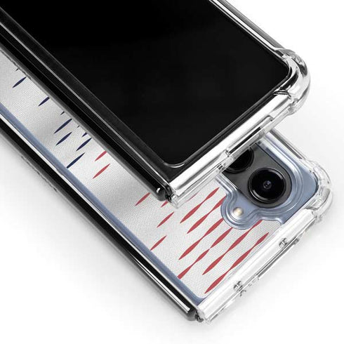 South Korea Soccer Flag Galaxy Z Fold5 5G Clear Case
